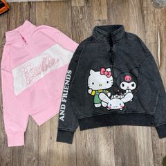 Áo nỉ Primark Hello Kitty / Barbie / Kuromi Bé Gái size 8 - 15y