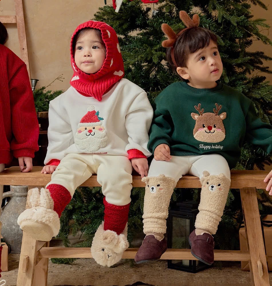Áo nỉ Bebezoo chủ đề Noel nhiều màu cho bé size 100-140