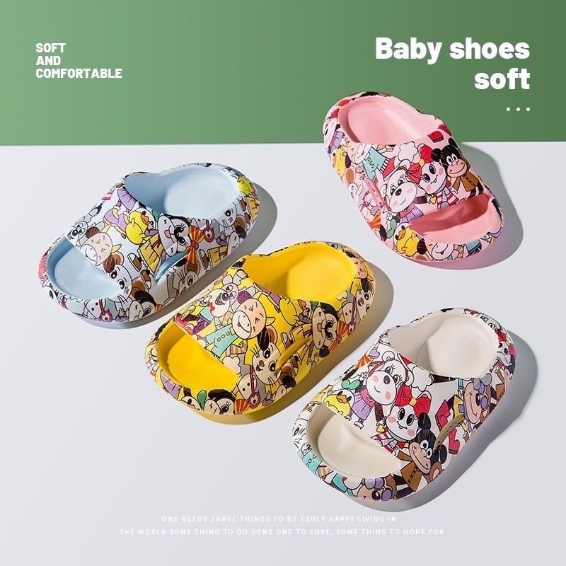 Dép in tràn hình động vật 4 màu BTBG