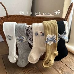 Quần tất len đính họa tiết nơ, kitty nhiều màu cho bé gái size 90-140cm