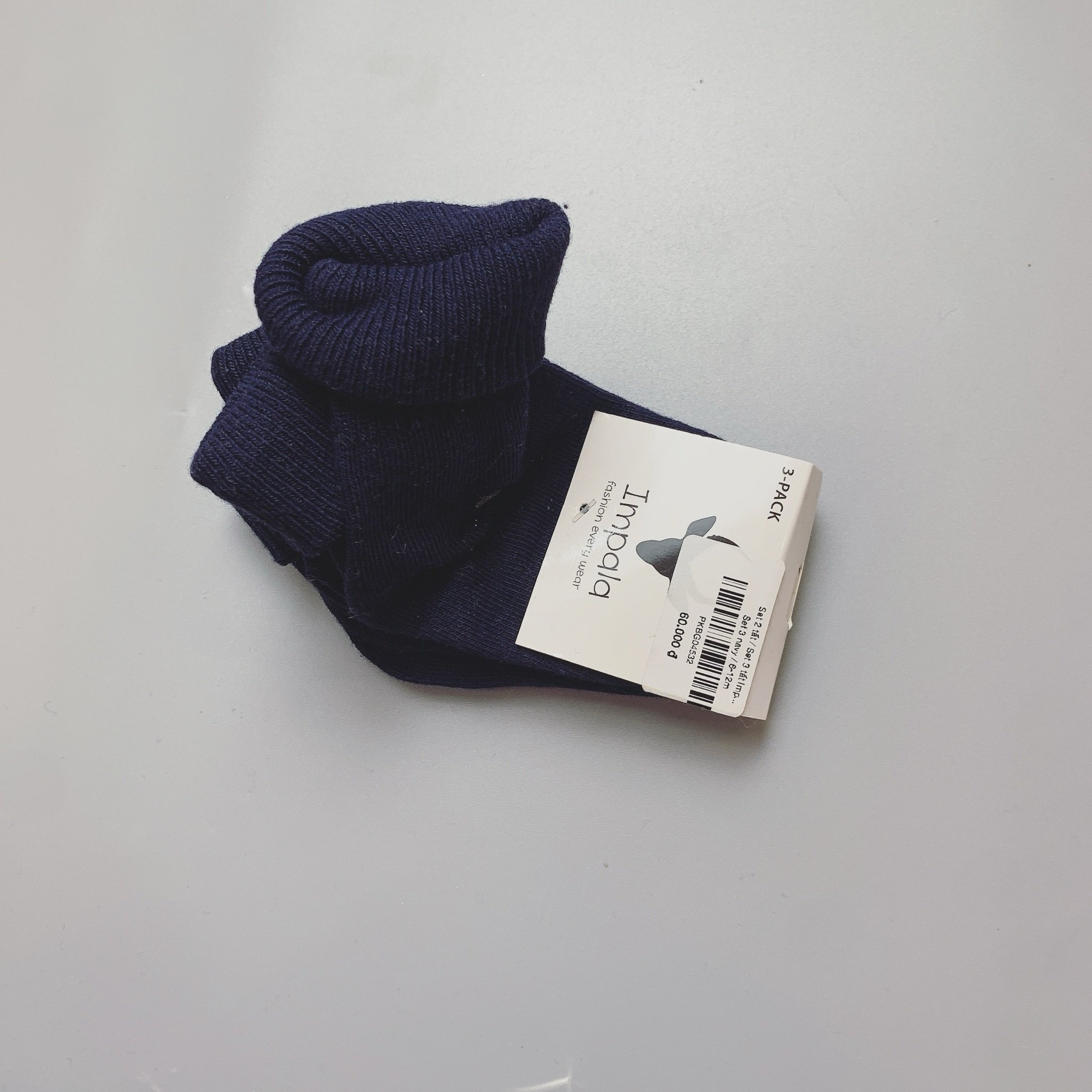 Set 2 tất / Set 3 tất Impala - VRS trơn màu size 3m - 3y