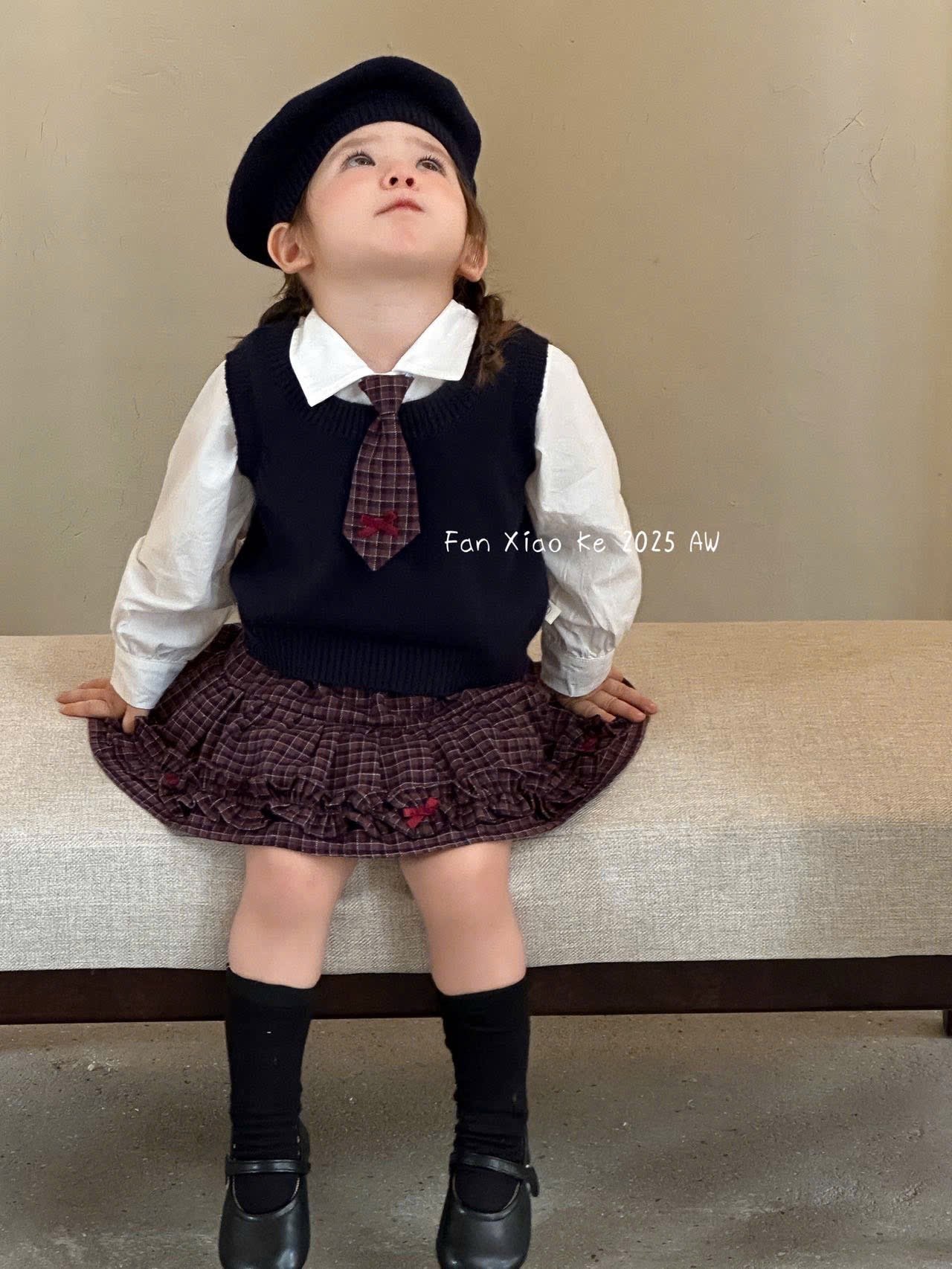 2582 - Set 5ct FanXiaoke kèm mũ cho bé gái size 80-120