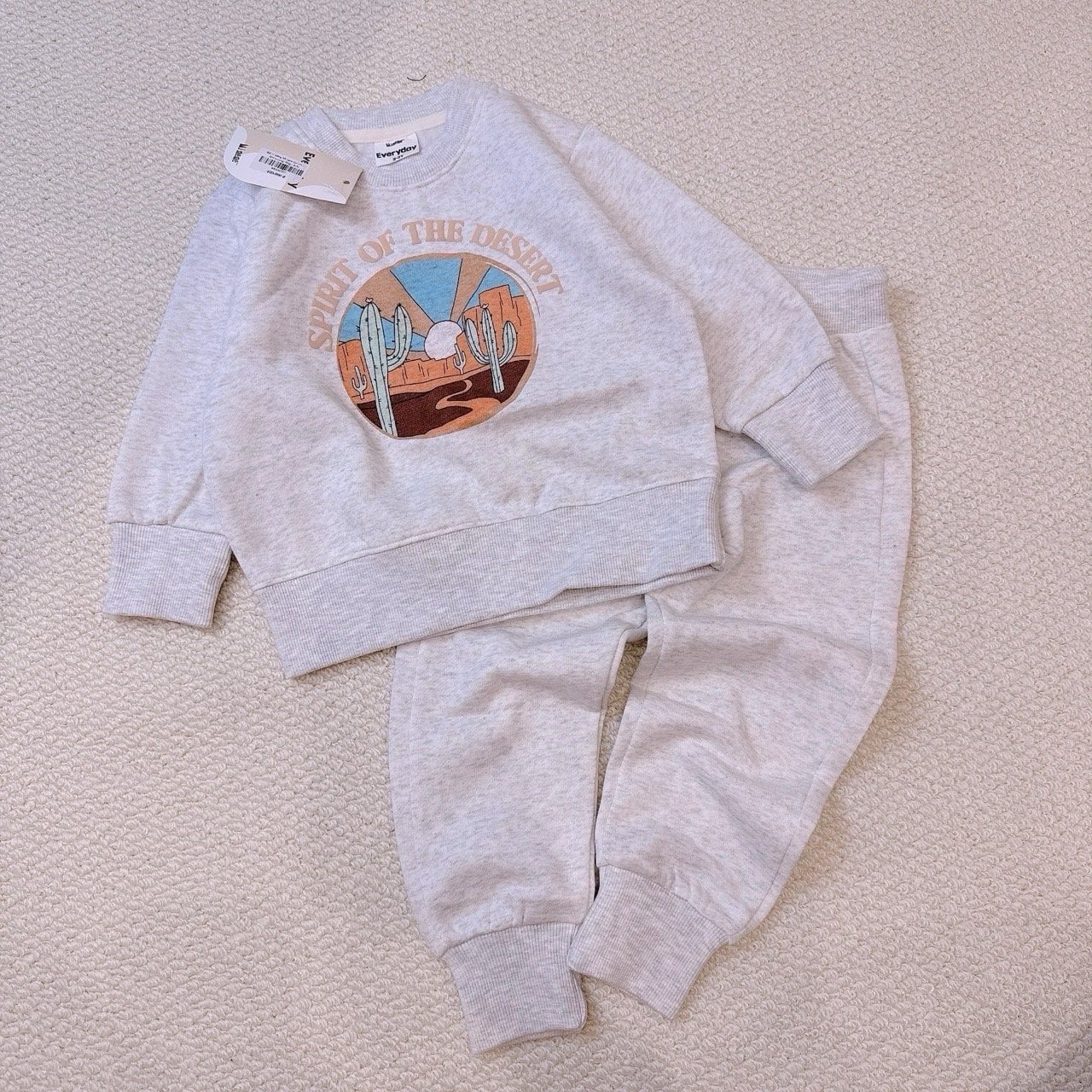 BBG21 - Bộ nỉ bông Minene nhiều màu cho bé size 2-6y