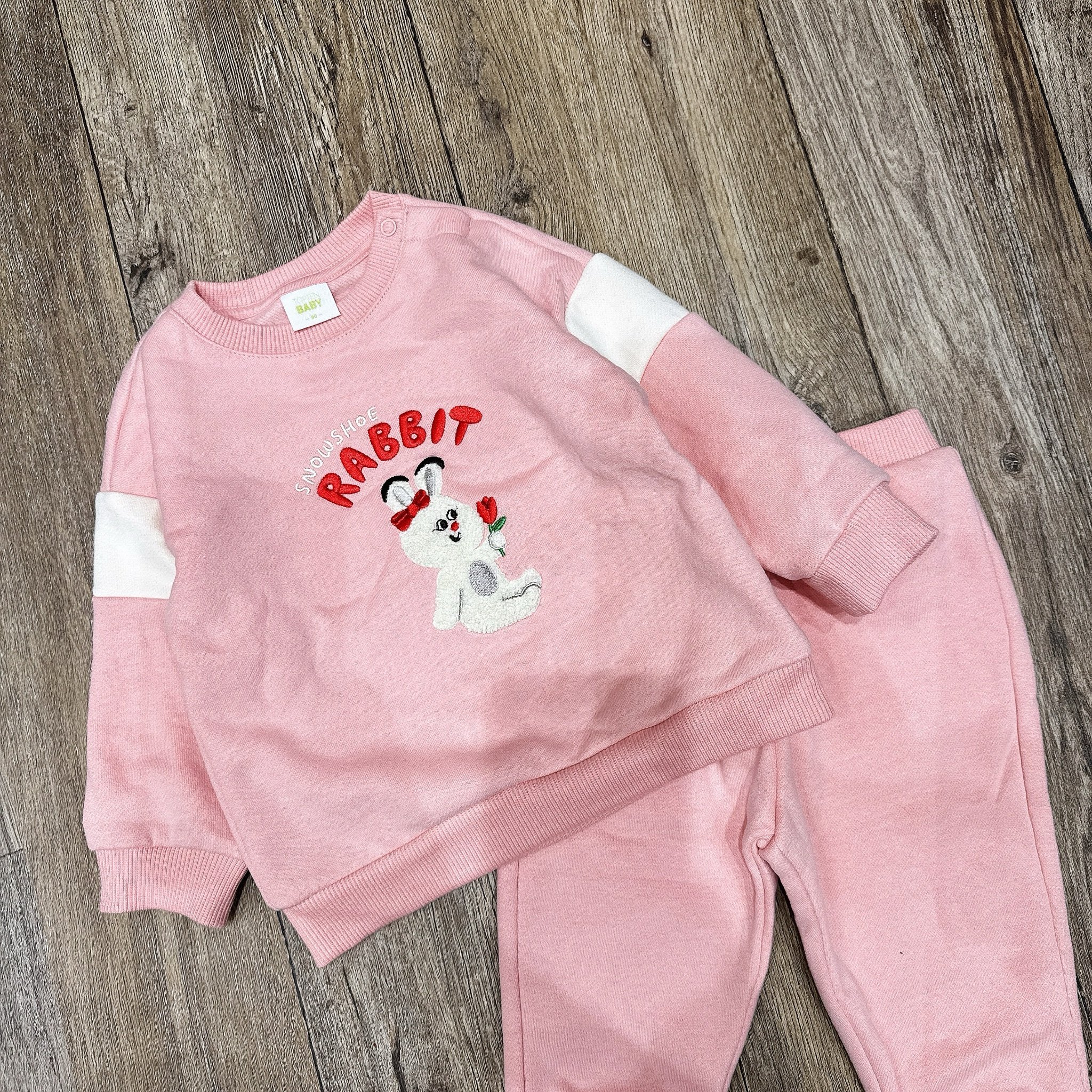 Bộ nỉ bông Topten Baby xuất Hàn họa tiết động vật nhiều màu cho bé size 80-110