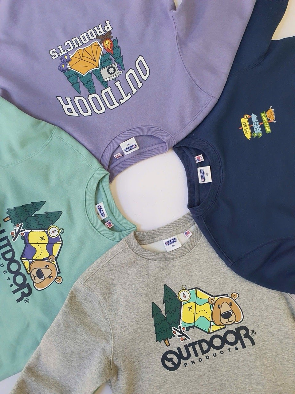 ABT29 - Áo nỉ bông OD nhiều hình cho Bé size 130 - 165