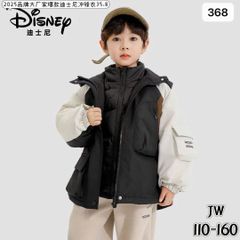 W368 - Áo khoác phao Disney lót nỉ cho bé size 110-160