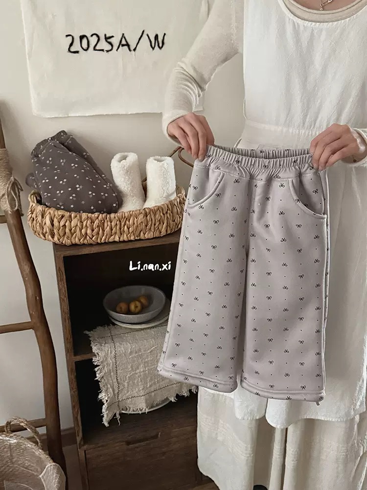 88351 - Quần nỉ lót nỉ đại hàn Linanxi nhiều màu cho bé size 90-140