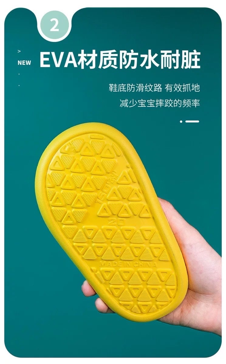 Sục nhựa viền sắc màu đính Jibit chữ Wow 3 màu BTBG