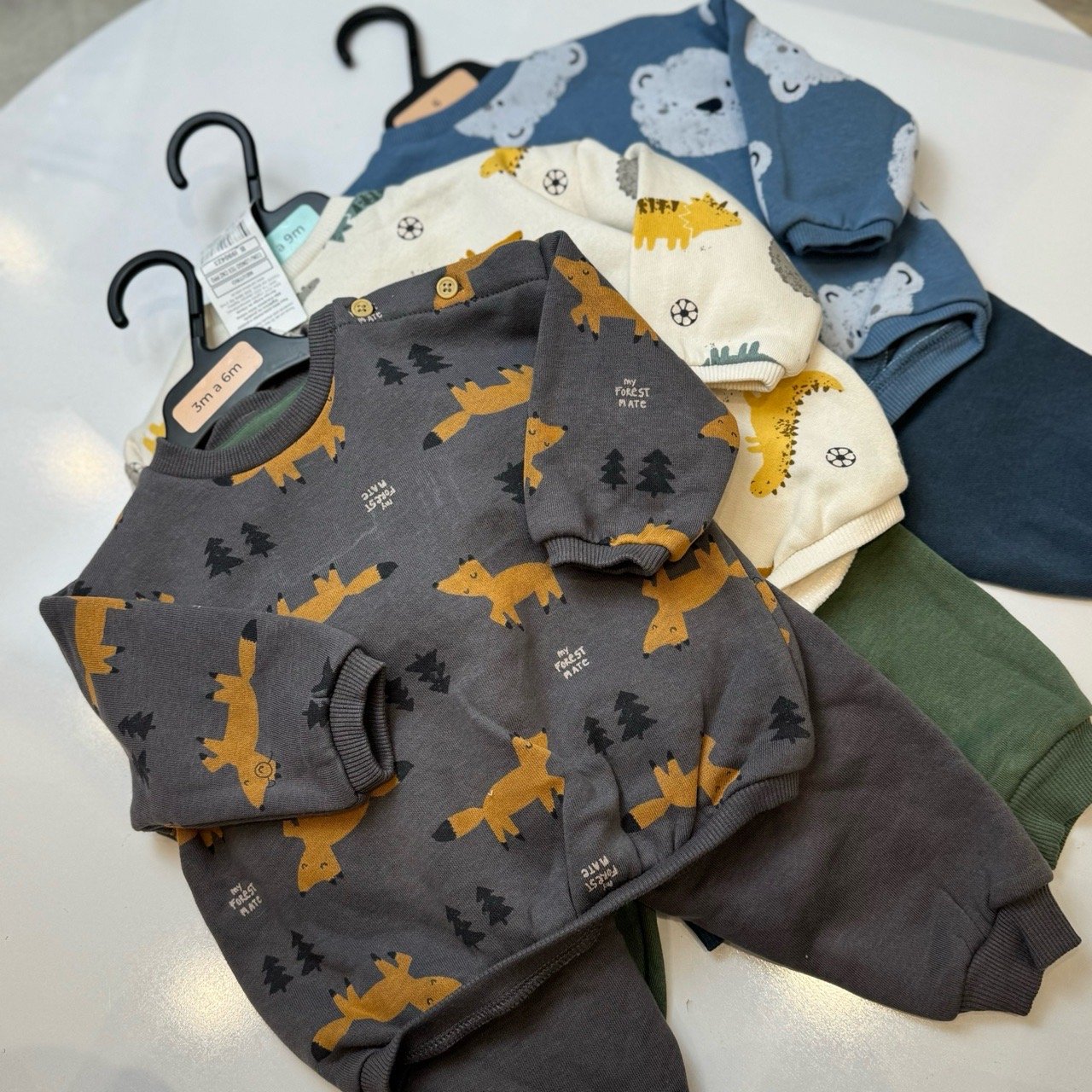 Bộ nỉ Tex Baby dư xịn nhiều màu cho bé trai size 6m-6y