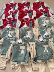 Set 3ct Rebels áo cotton + áo khoác bomber + quần nỉ bé trai size 2-7y