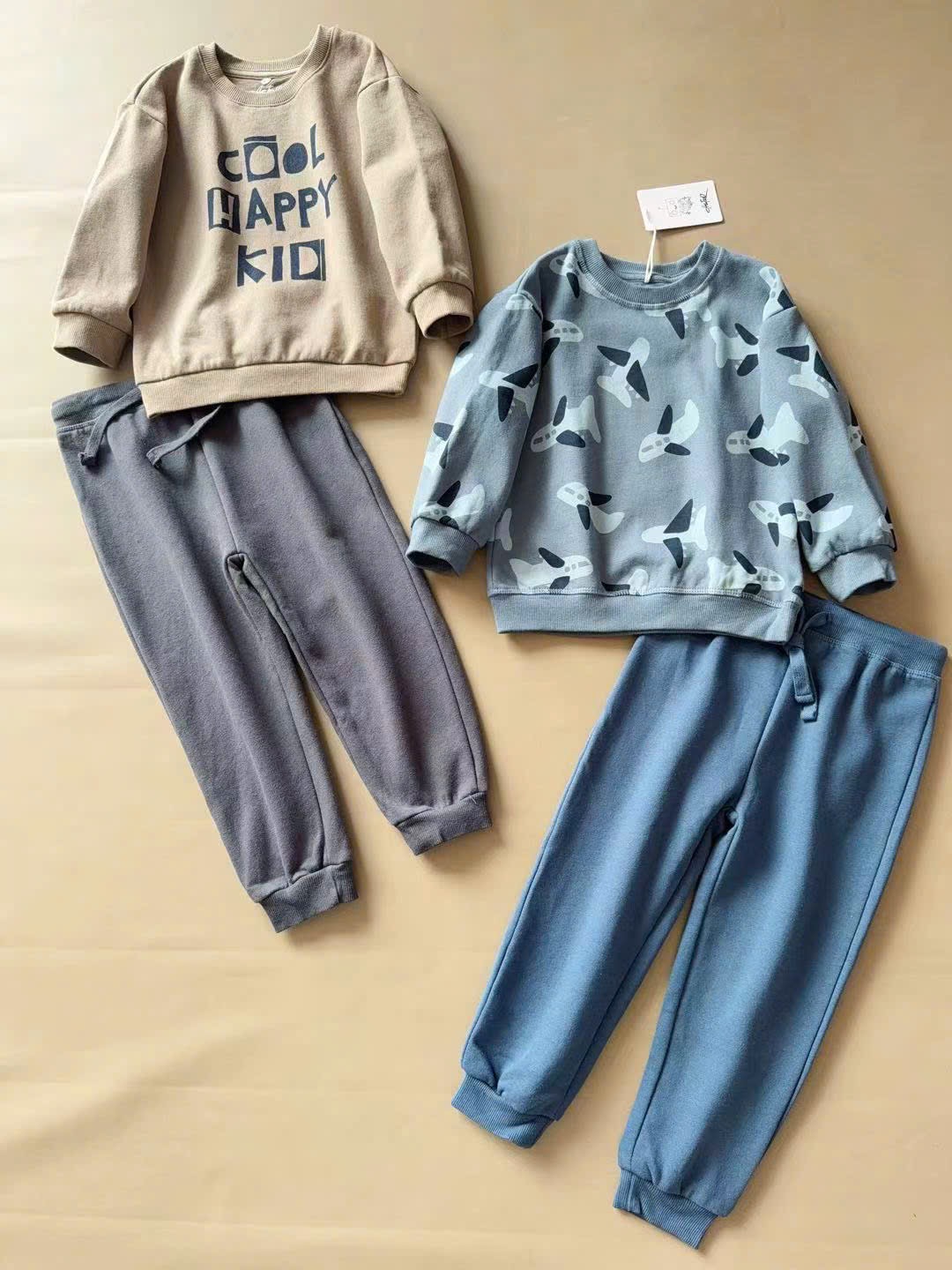 Bộ nỉ bông Castro dòng nhí nhiều mẫu Bé Trai size 6m - 4y