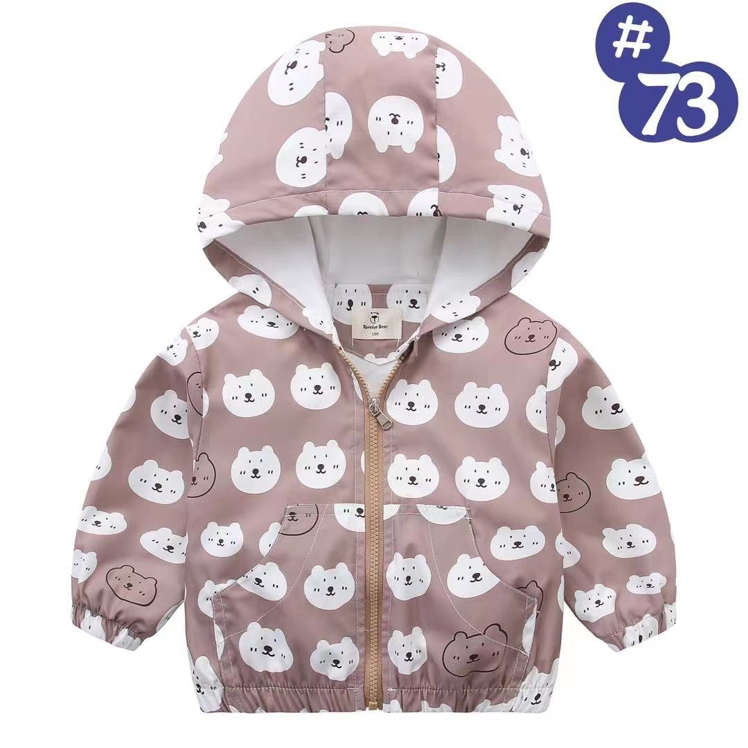 Áo gió lót cotton Ravedye Bear nhiều hình Bé Trai size 100 - 140