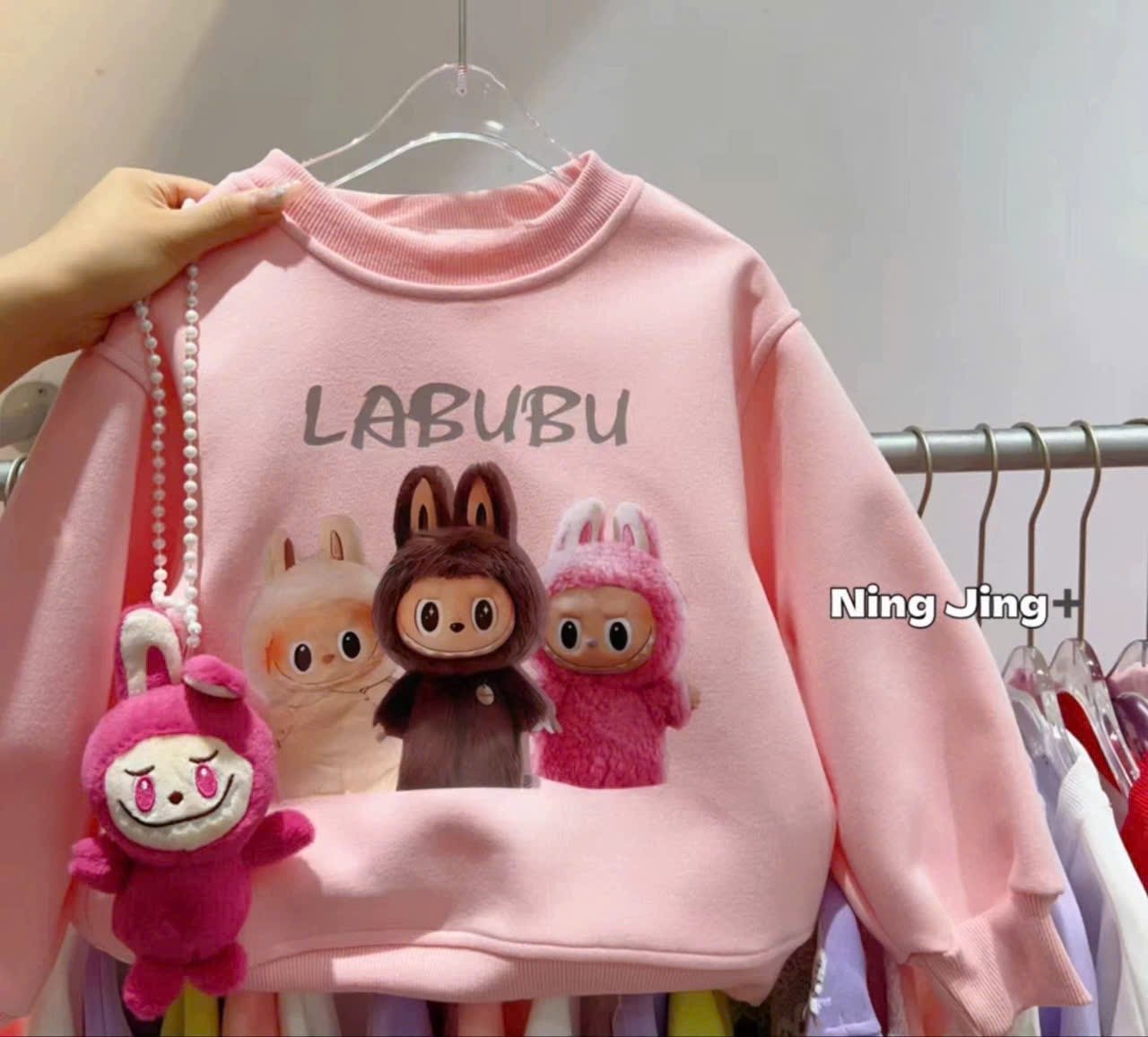 Áo nỉ Labubu / Kuromi / Melody nhiều màu size 110 - 150