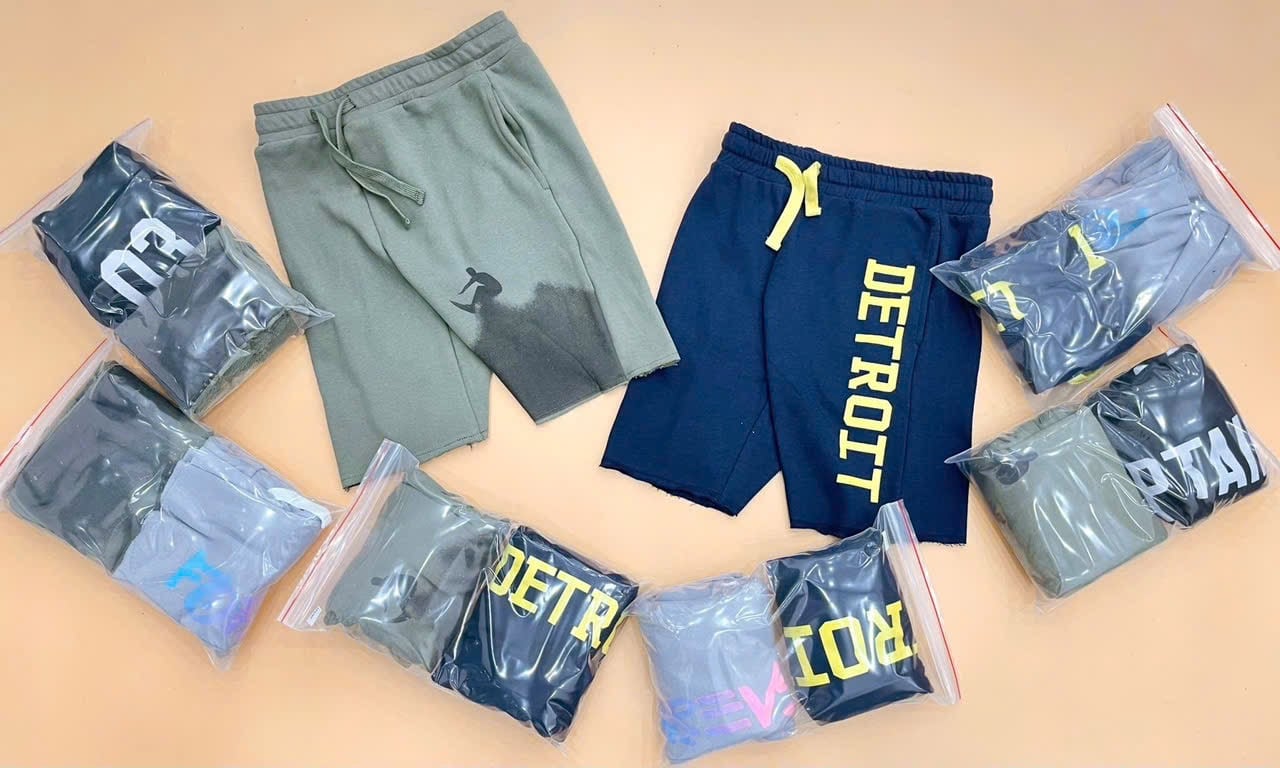 Quần short da cá HM dòng Đại nhiều màu Bé Trai size 8 - 14y+