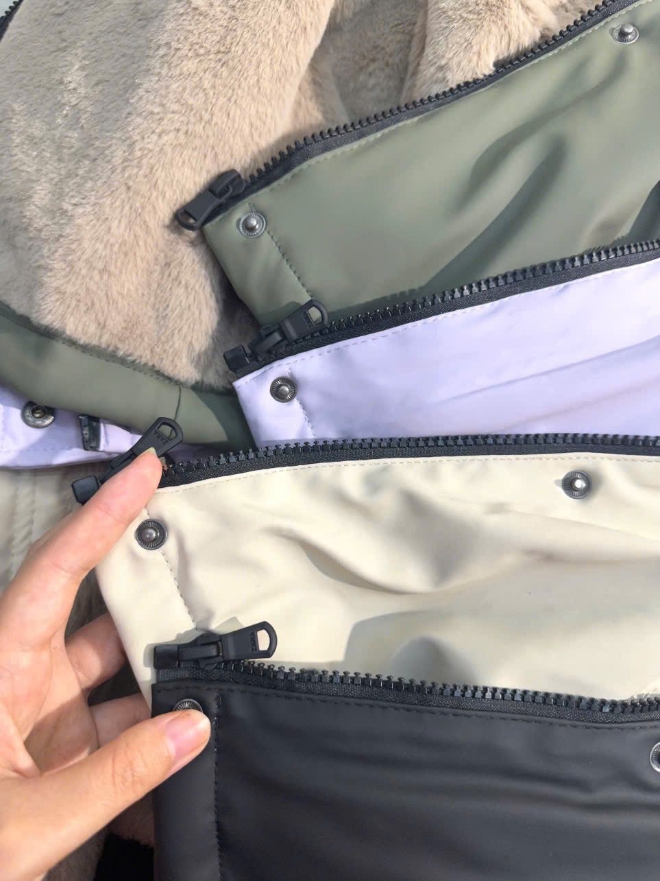 Áo khoác raincoat lót lông ZR dư xịn nhiều màu cho bé size 6-14y