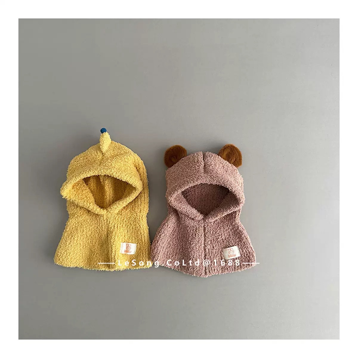 Mũ liền khăn chùm đầu nhiều mẫu cho bé size 1-4y (VĐ 46-50cm)