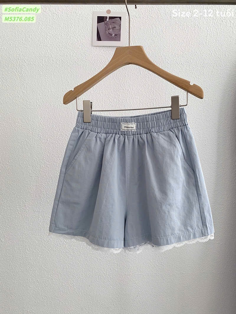M5376 - Quần short kaki Mia Kids nhiều màu cho bé size 2-12y