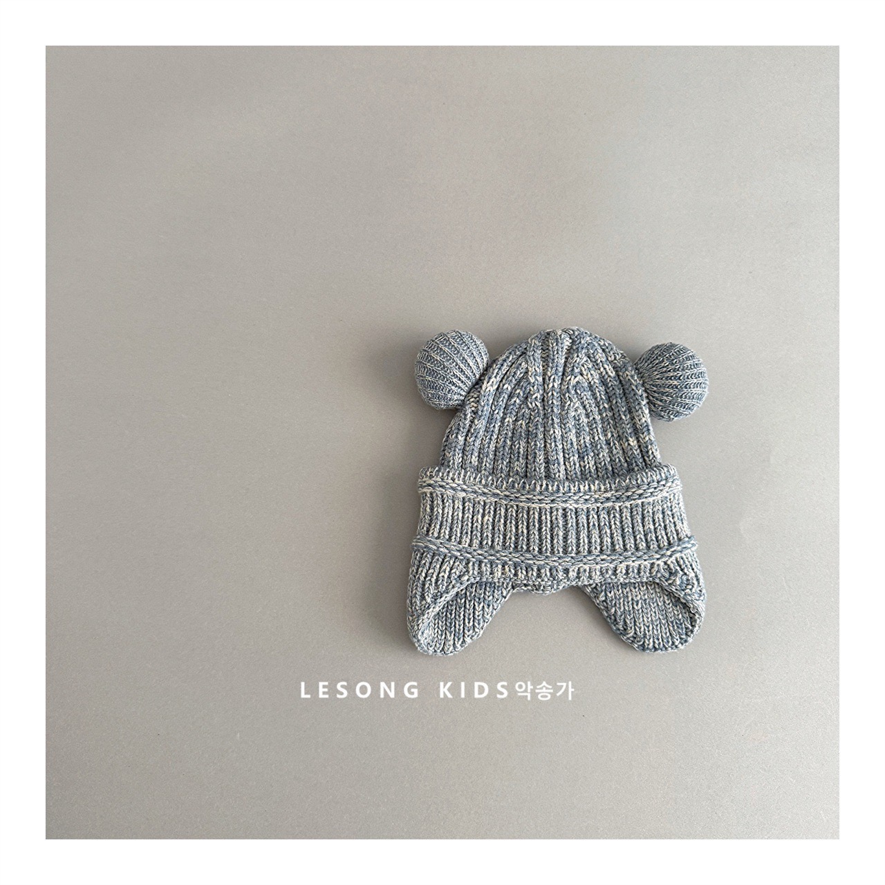 Mũ len tai gấu lót cotton nhiều màu cho bé szie 1-4y (VĐ 48-52cm)