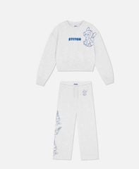 Bộ nỉ Pri.mark màu ghi Stitch cho bé gái size 7-15y