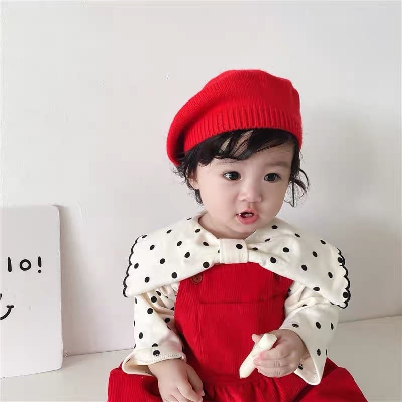 Mũ nồi len 8 màu trơn Freesize 1 - 6y