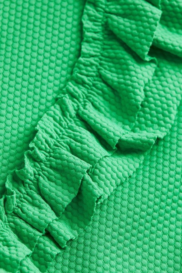 Bộ bơi liền HM màu xanh lá bèo chéo size 2 - 8y