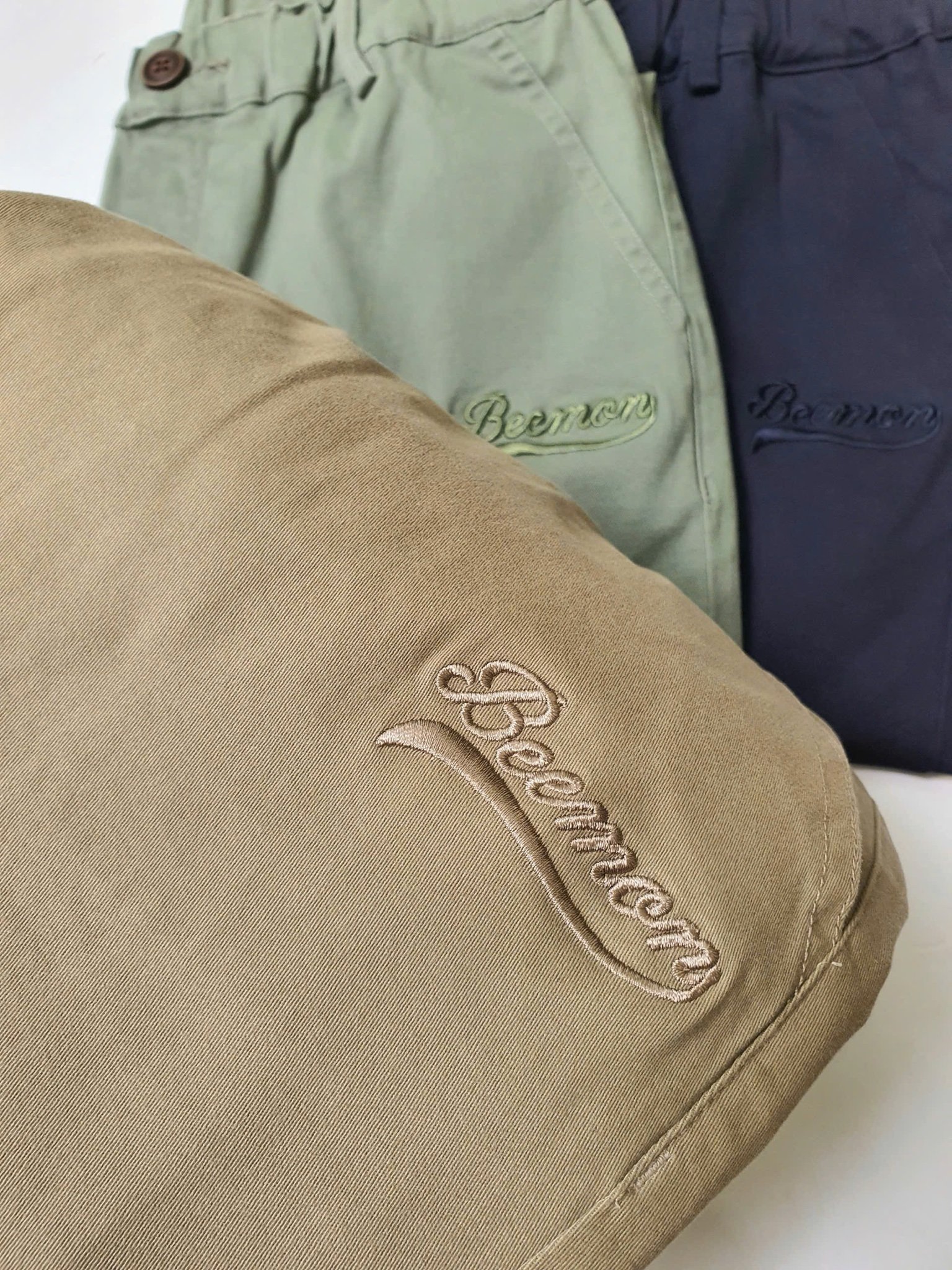 QBT07 - Quần dài kaki Beemon 3 màu nâu / navy / rêu cho bé size 120 - 160