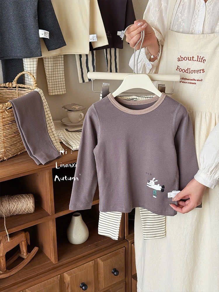 88068 - Bộ cotton Linanxi QC nhiều màu cho bé trai size 90-140