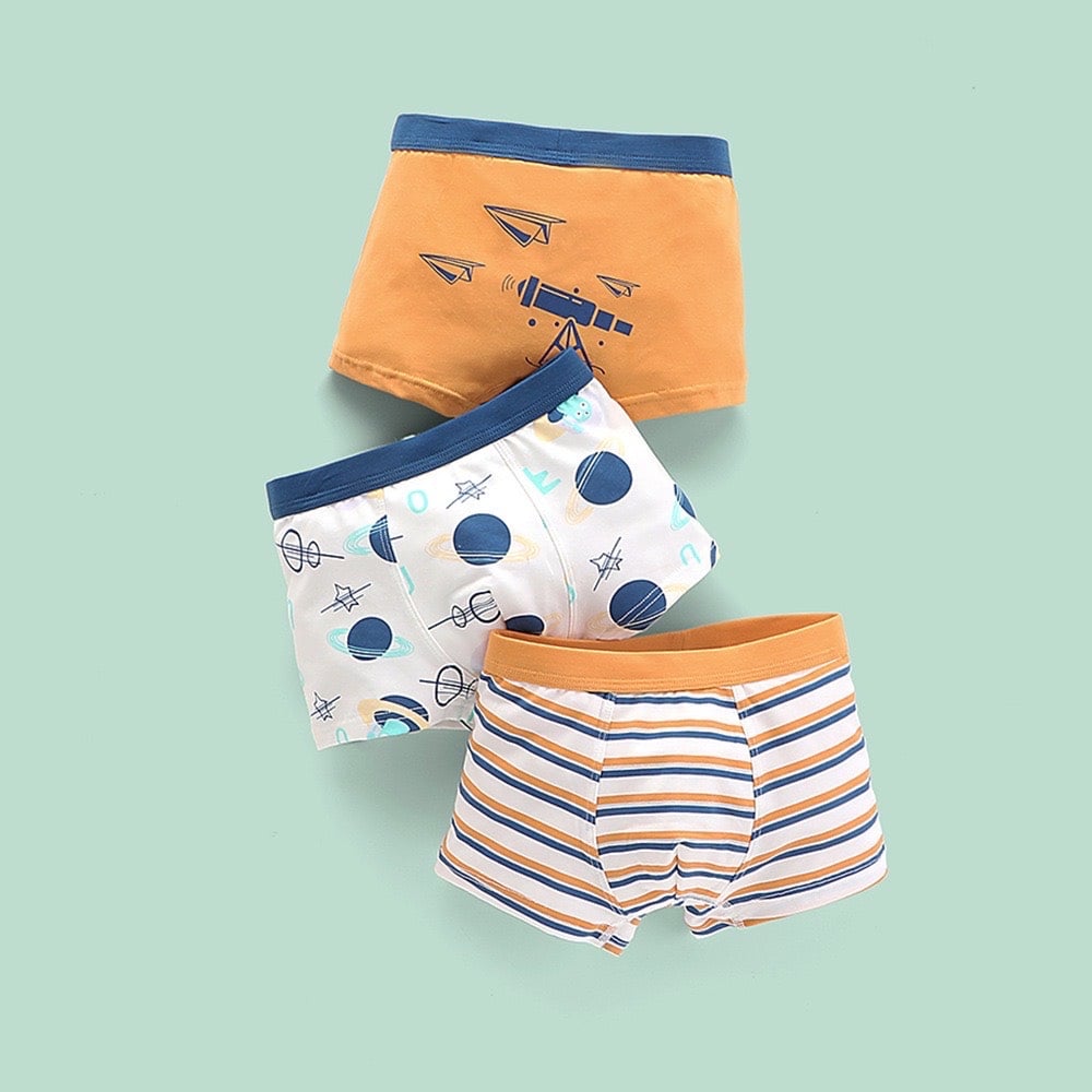 Set 3 sịp đùi cạp to nhiều mẫu BT size 100 - 170