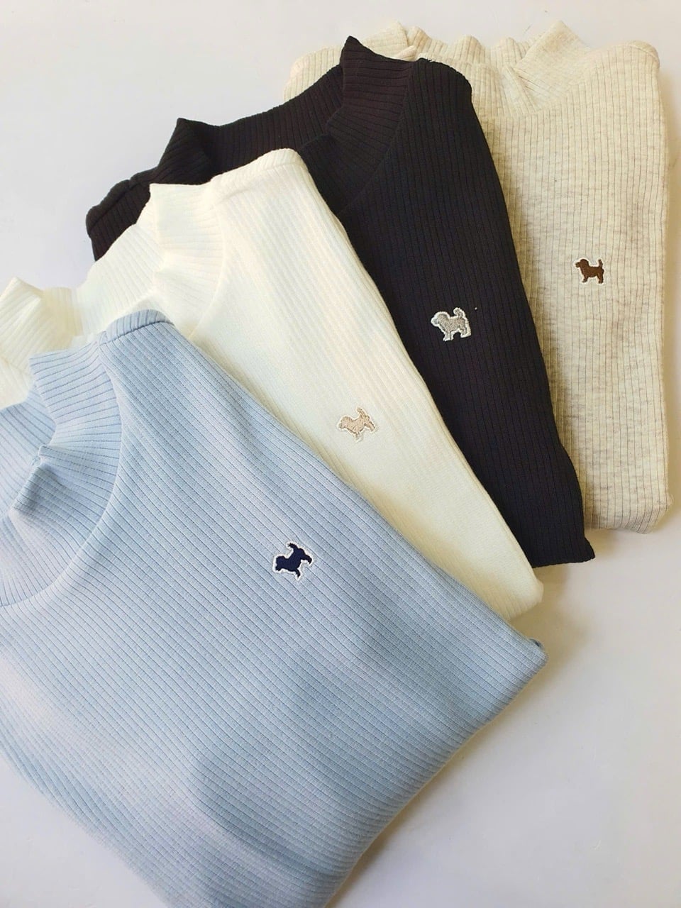 BM2511ST04 - Áo thun giữ nhiệt thêu cún nhiều màu cho bé size 80-160