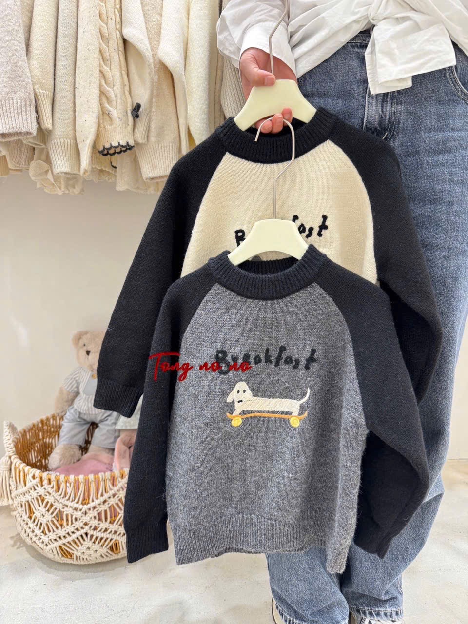 BM2 - Áo len Tongnono nhiều màu cho bé trai size 110-150