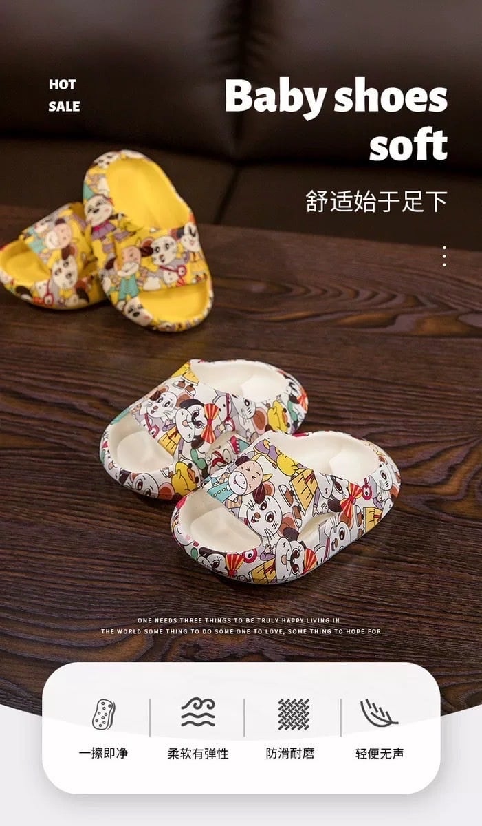 Dép in tràn hình động vật 4 màu BTBG