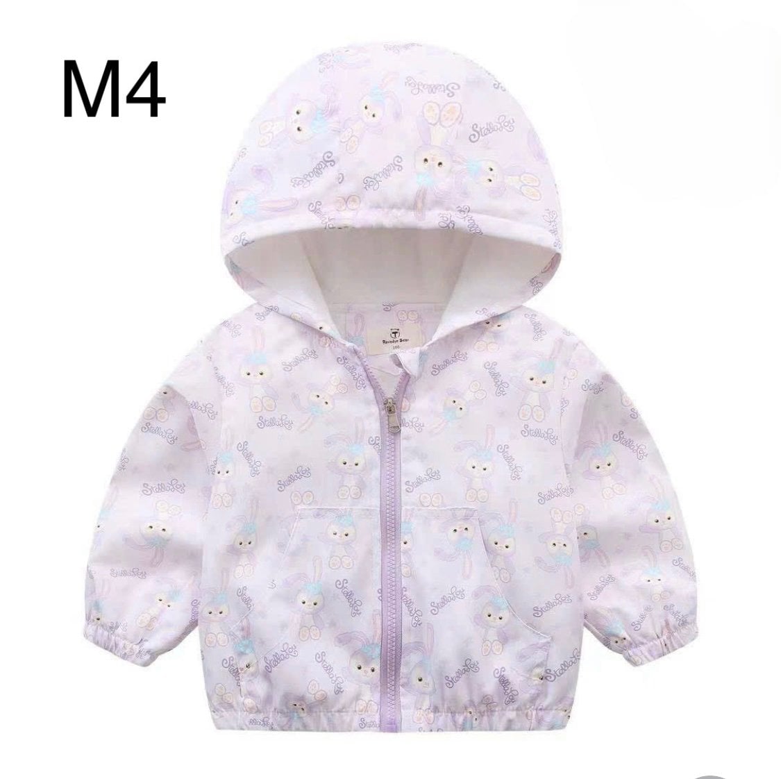 2024 - Áo gió lót cotton Ravedye Bear nhiều hình Bé Gái size 100 - 140