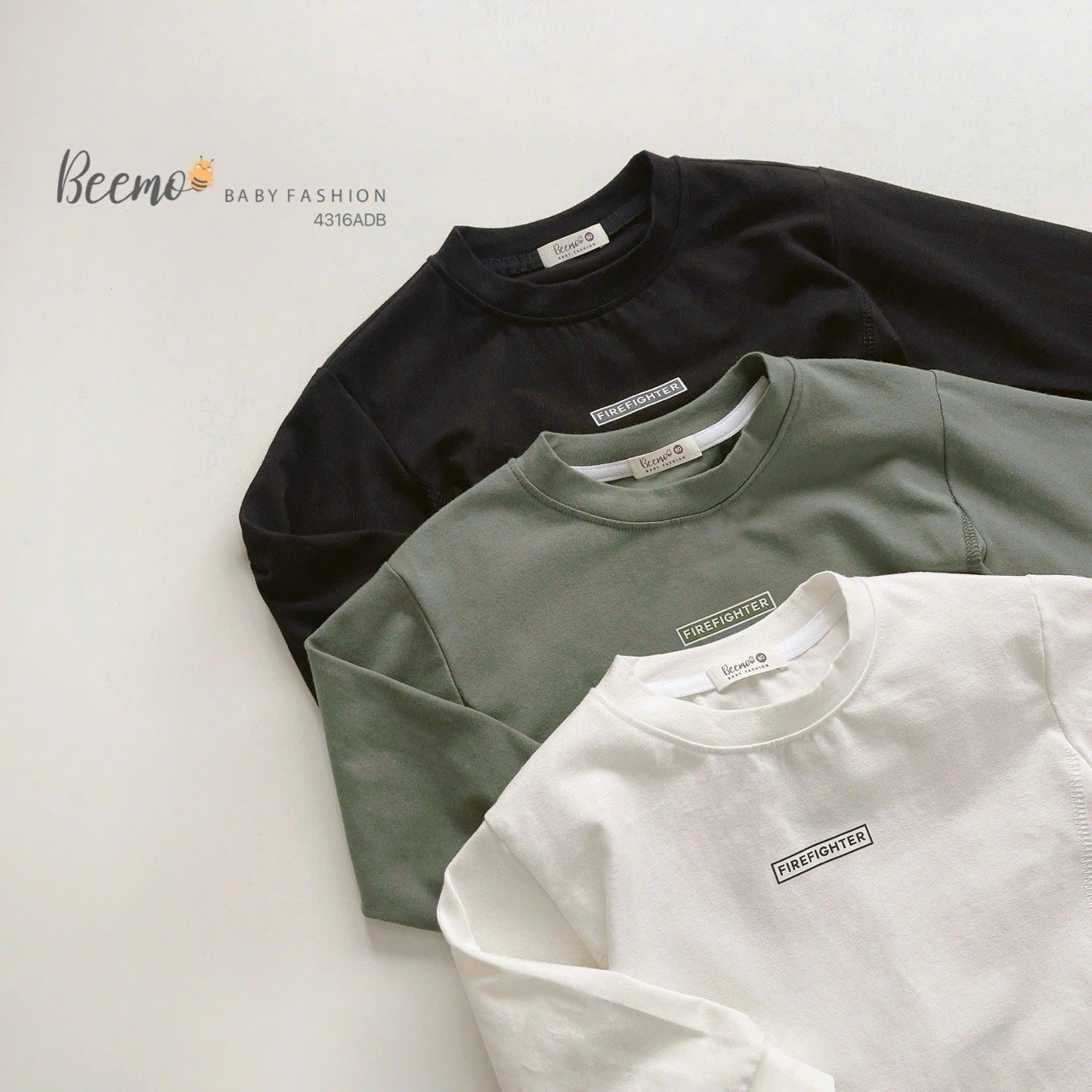 4316ADB - Áo cotton in giữa ngực Beemo