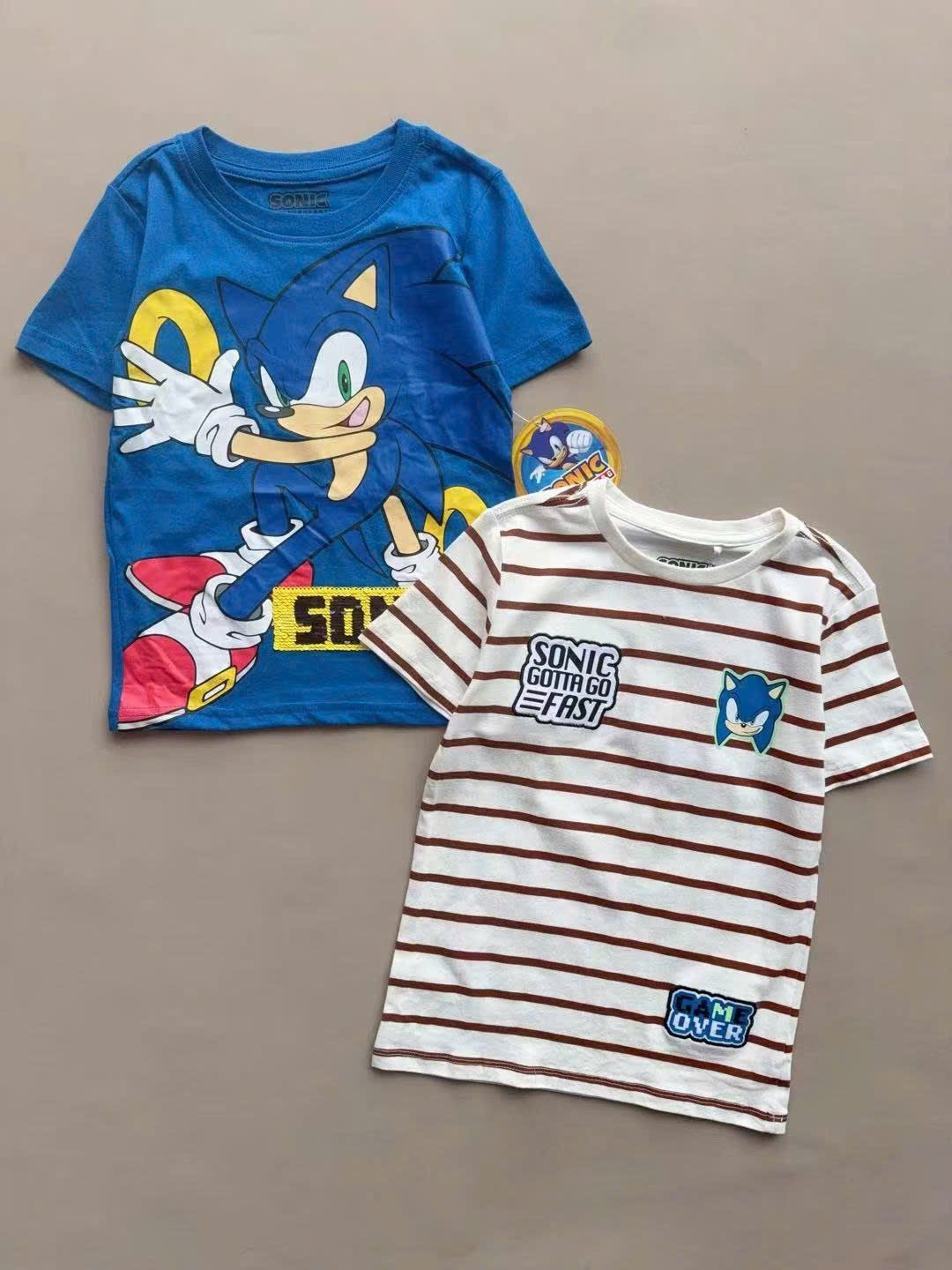 ABT65 - Áo cotton Sonic dư xịn nhiều màu cho bé trai size 4-7y