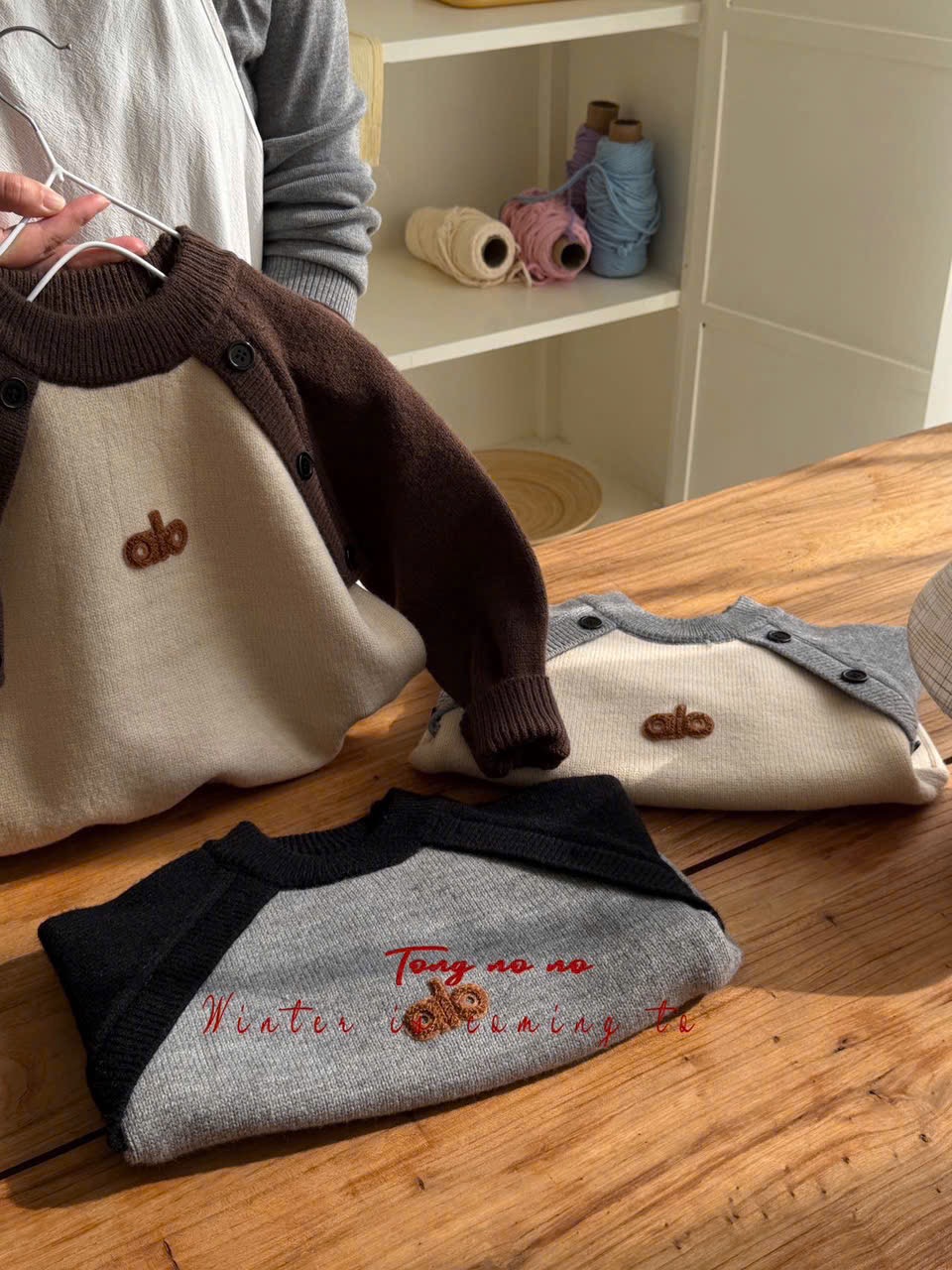 BM2 - Áo len Tongnono nhiều màu cho bé trai size 110-150