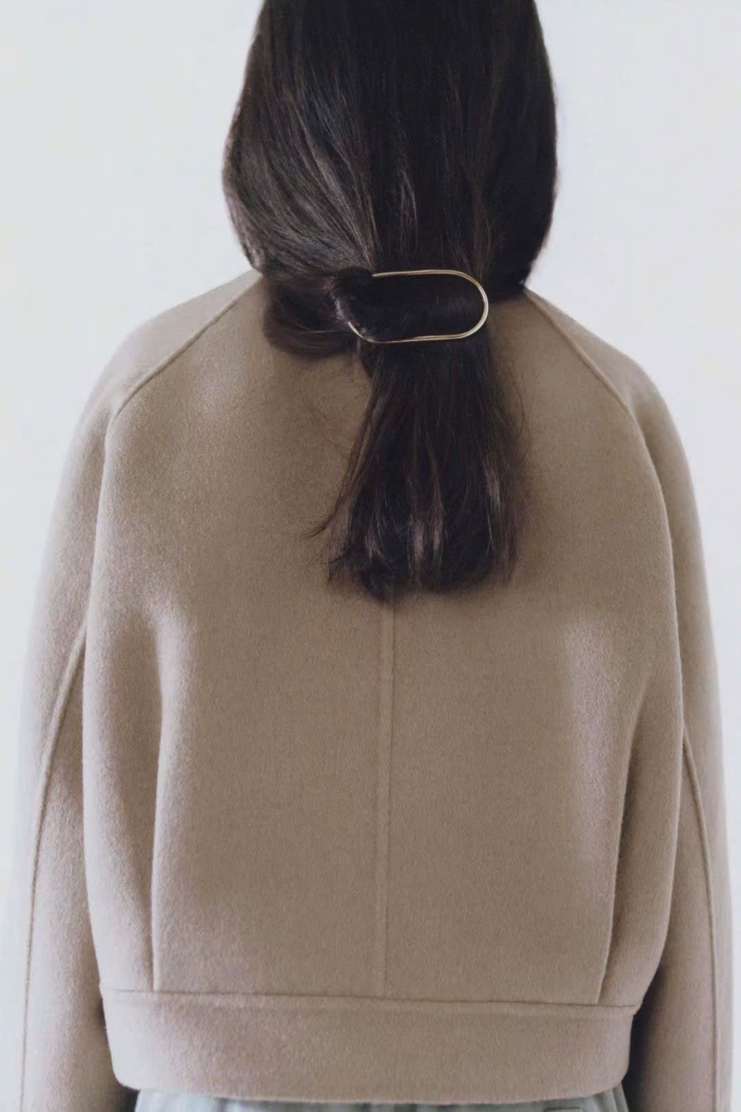 AK69 - Áo khoác dạ màu nâu dáng ngắn cho bé size 8-14y