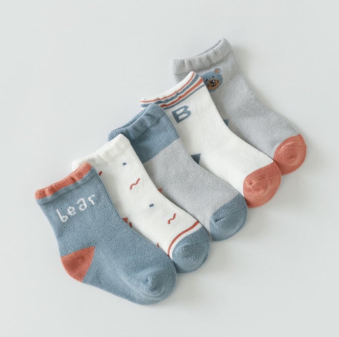 Set 5 tất cao cổ Nemo Baby Socks 4 tông màu