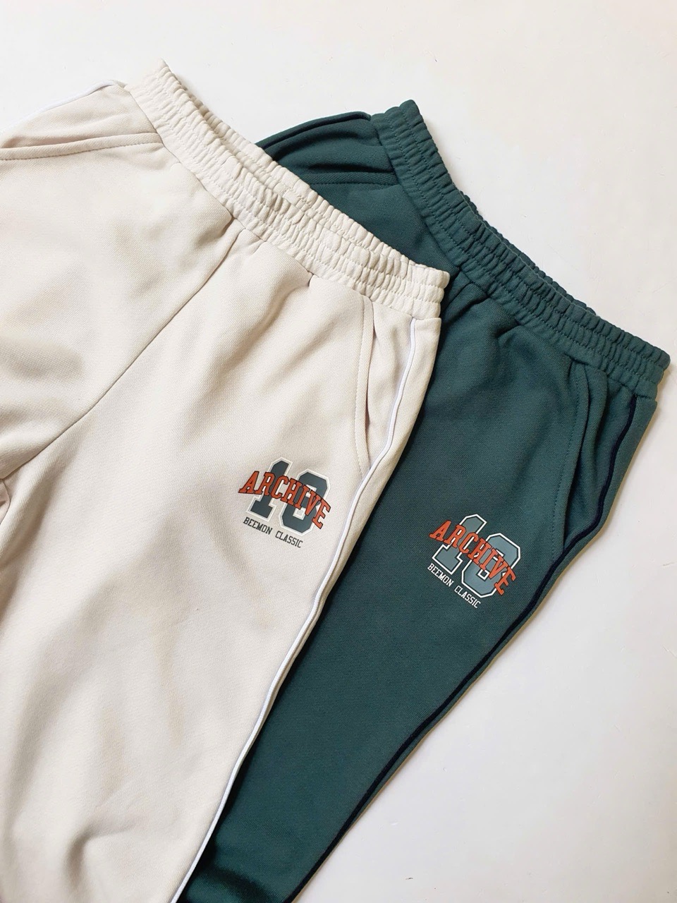 BM2510PT03 - Quần nỉ da cá ống suông Beemon 3 màu be / rêu / ghi size 120-160