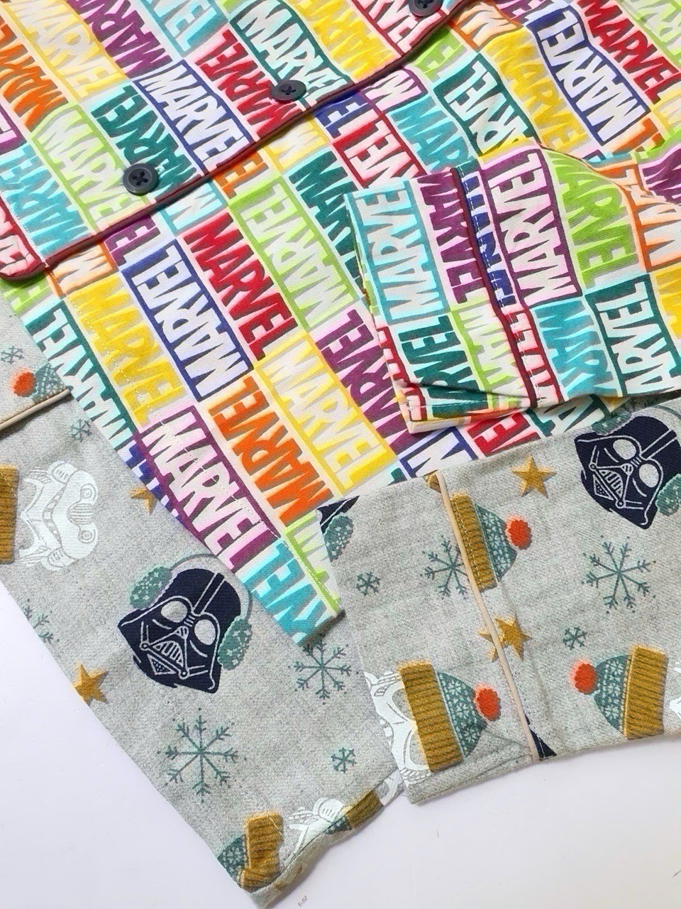 BM2509PJ07 - Bộ Pyjama Beemon vải cà bông mềm ấm 2 màu Marvel cho bé size 120-160