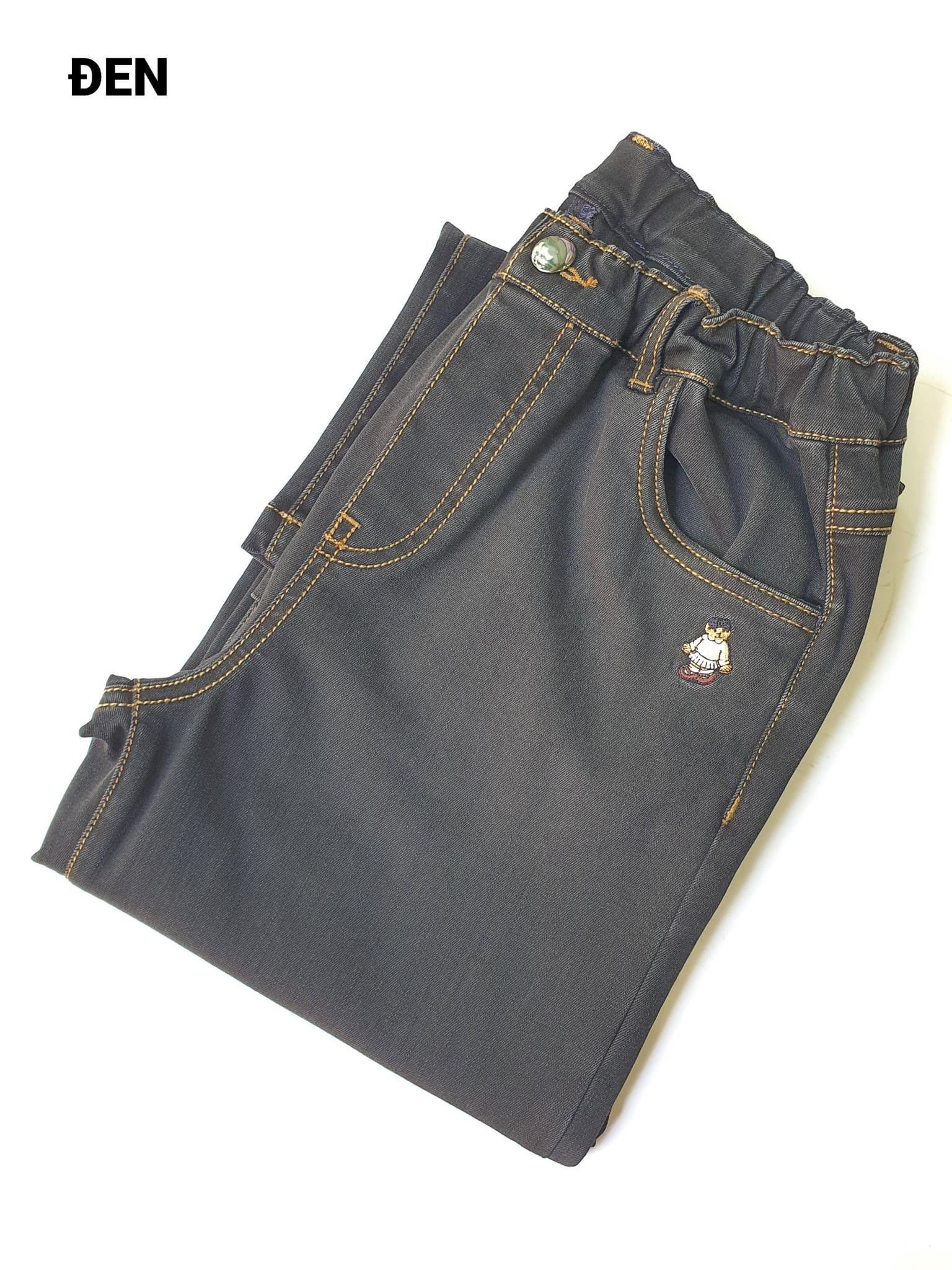 Quần jean mềm Bee Mon ống xuông 5 màu BG size 120 - 160