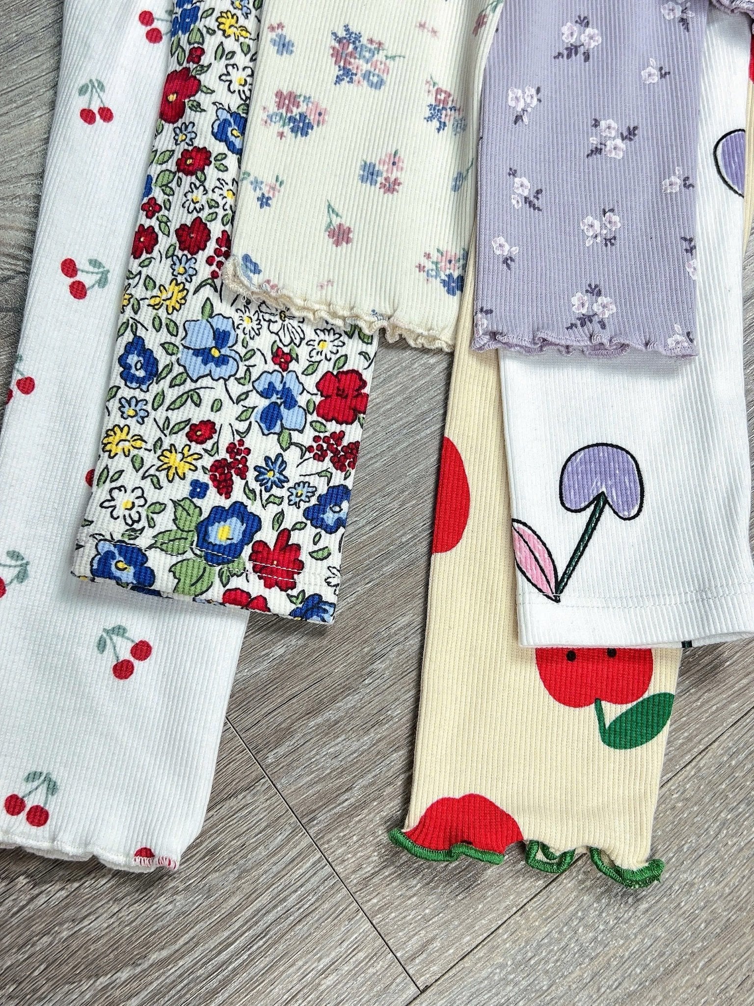 Legging thun tăm GGJJ dư xịn nhiều màu cho bé size 2-8y