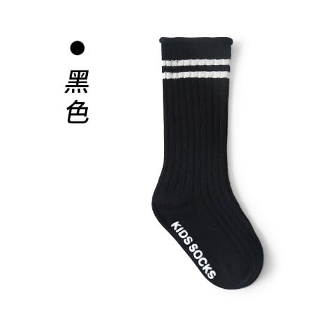 Tất len cao tới gối Mumudora kẻ viền 7 màu