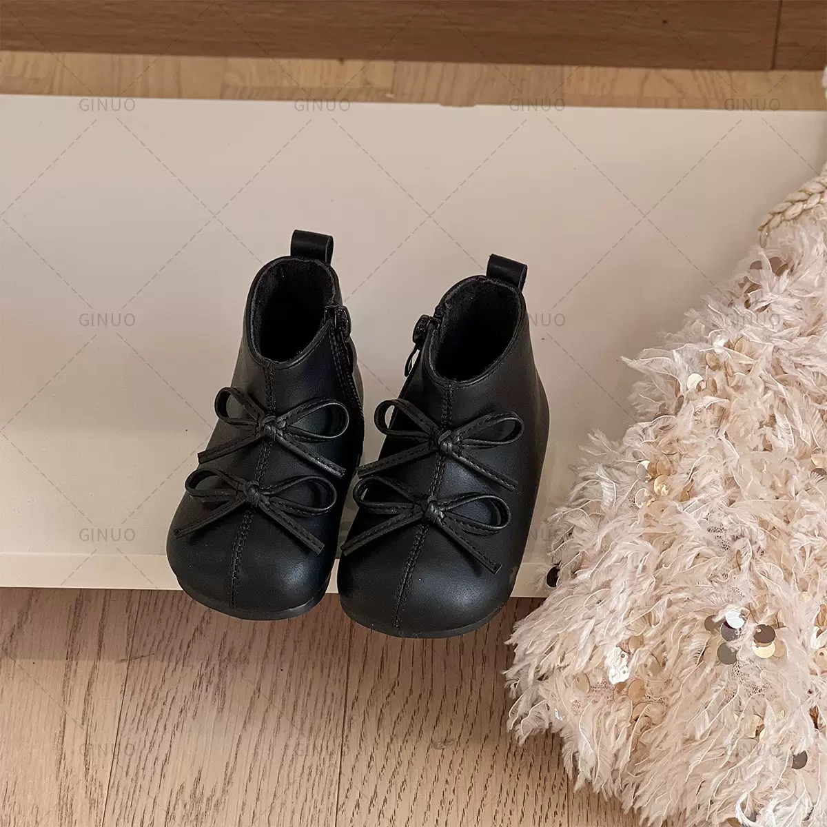 A334 - Bốt đính nơ siêu mềm cho bé gái size 22-30