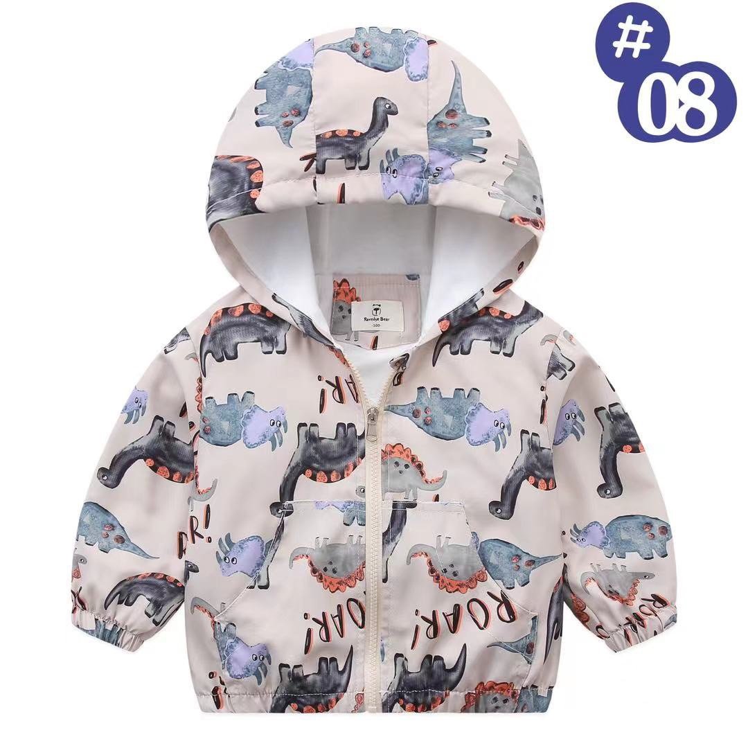 Áo gió lót cotton Ravedye Bear nhiều hình Bé Trai size 100 - 140