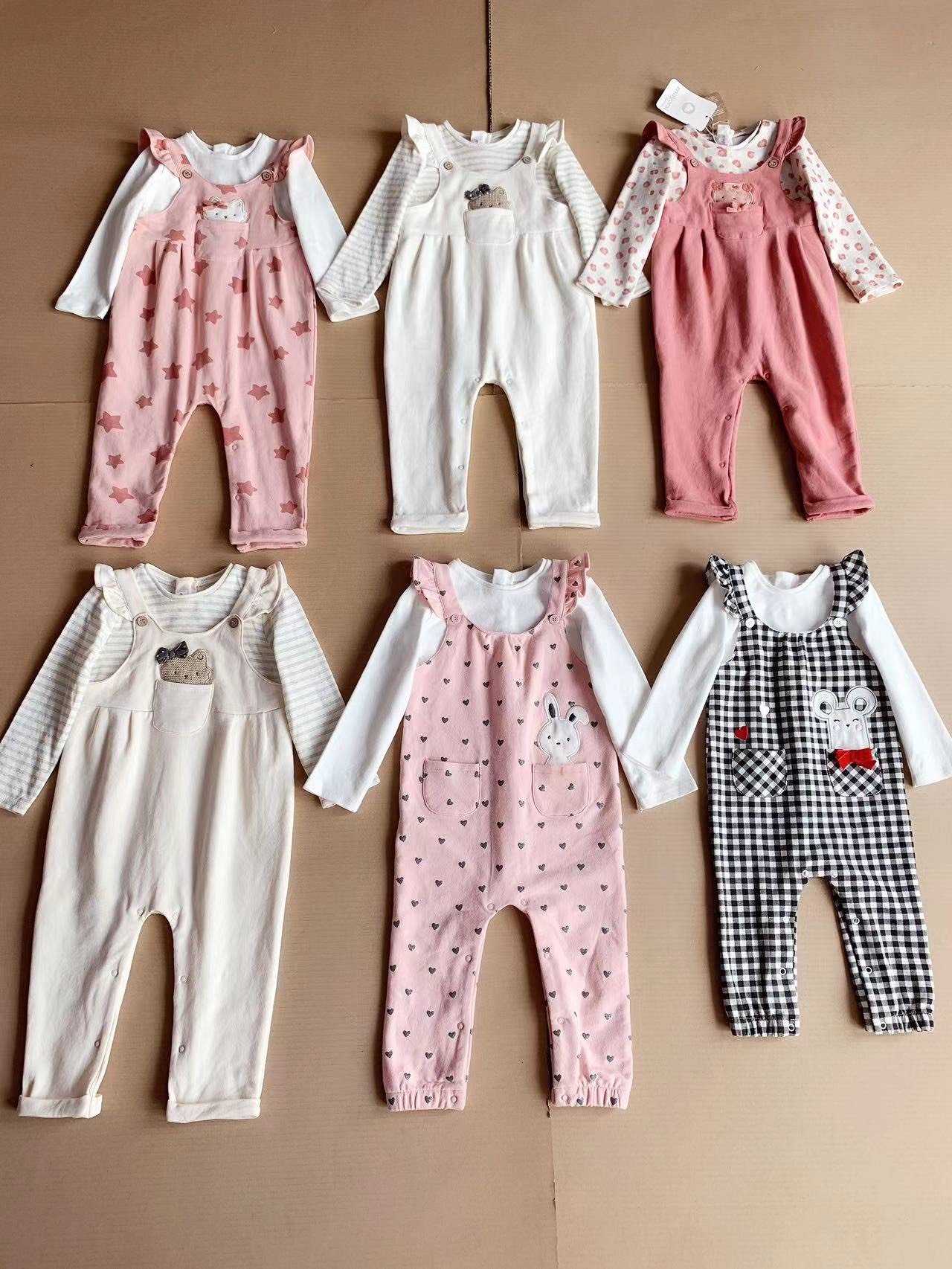 Set áo liền quần yếm Mayoral nhiều hình BG size 1m - 18m