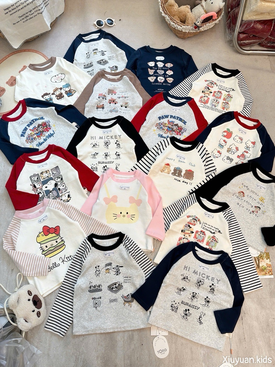 53253 - Áo thun giữ nhiệt nhiều màu cho bé size 90-130