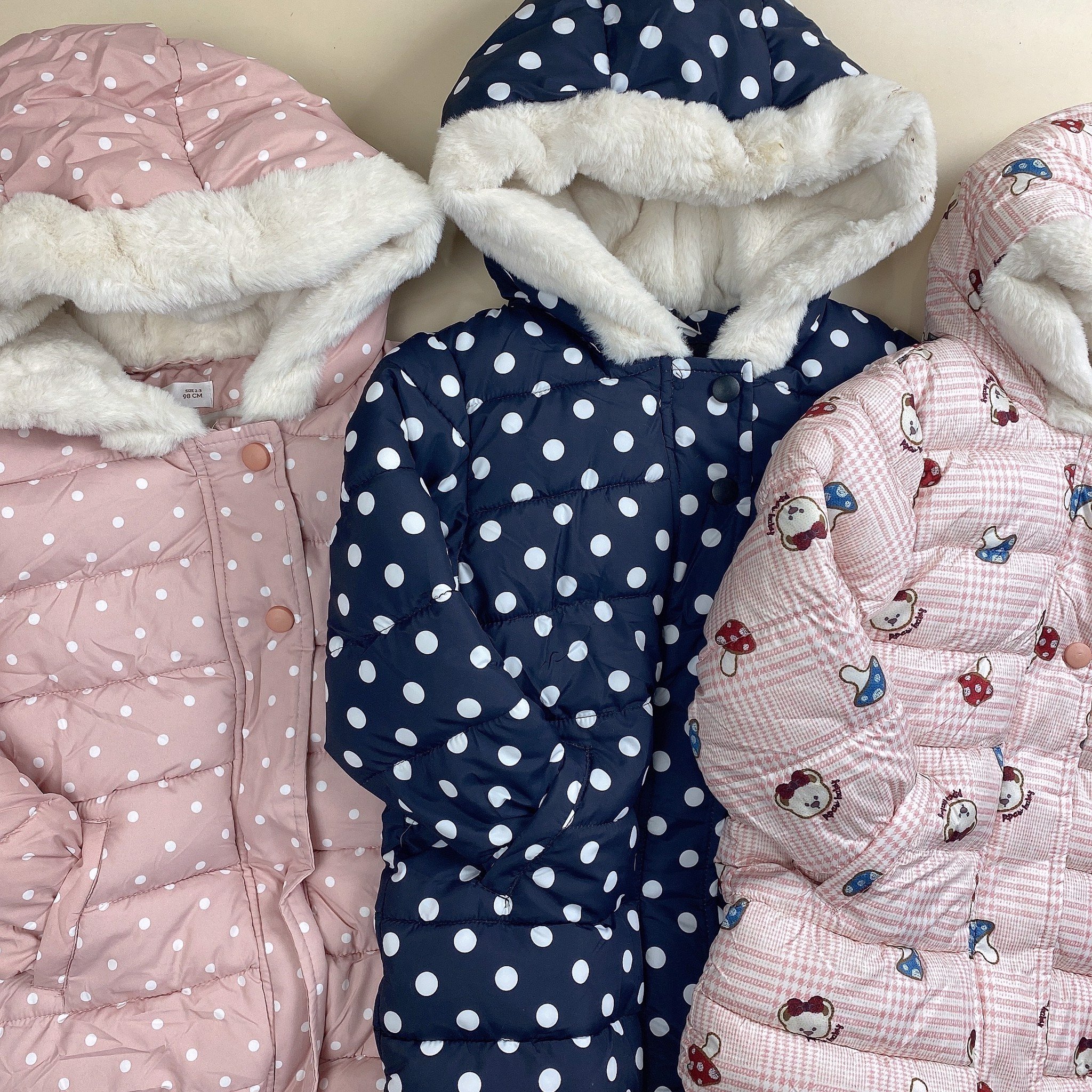 Áo phao Mango 3 màu BG size 18m - 5y