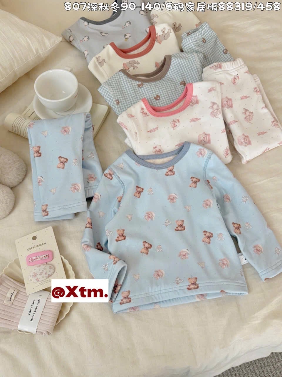 88319 - Bộ nỉ dày đại hàn LNX nhiều mẫu cho bé size 90 - 140