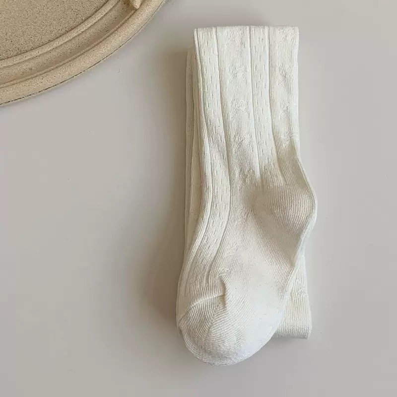 Quần tất trơn họa tiết vân nơ chìm nhiều màu cho bé size 70-140cm