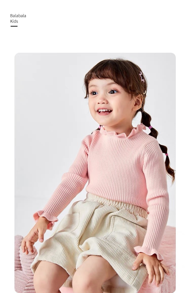 Áo len cổ bèo Balabala 4 màu size 90 - 165